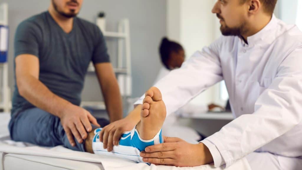 broken foot checkup
